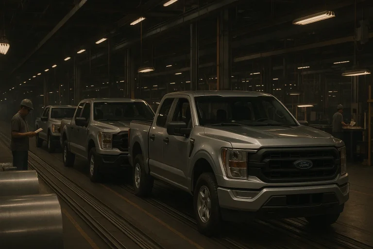 Ford stock tumbles 7% after report that Novelis plant fire will disrupt production