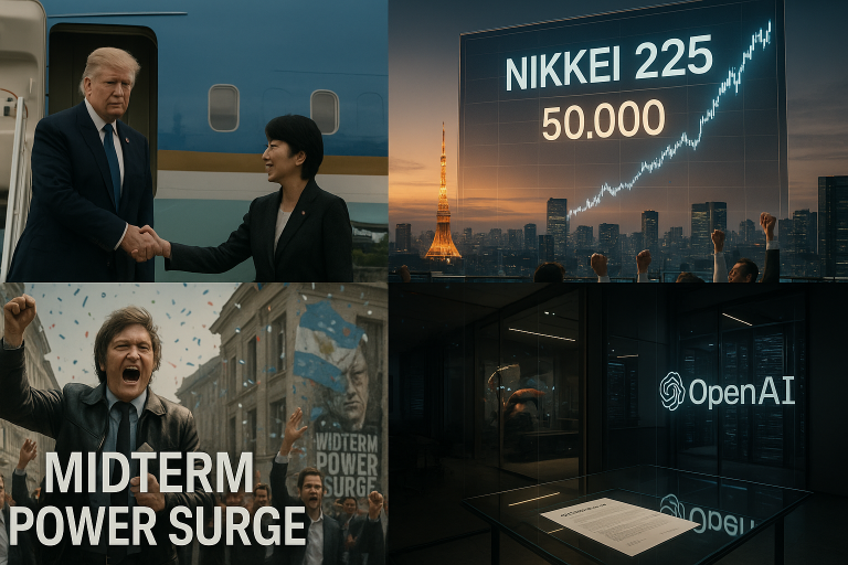 Morning brief: Trump heads to Japan, Nikkei breaks 50,000 mark, SoftBank’s $30B OpenAI bet