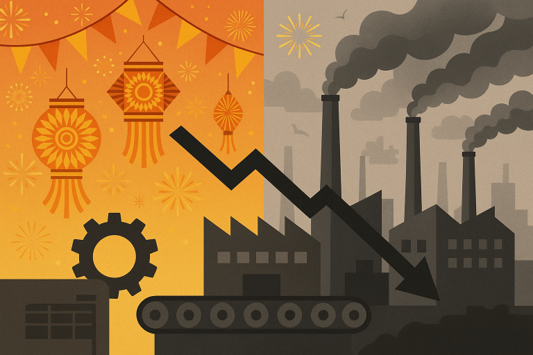 India industrial slowdown deepens as festival season disrupts production