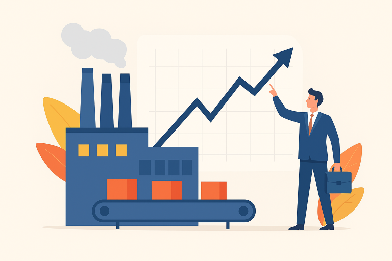 UK manufacturing returns to growth after 13 months as PMI rises to 50.2