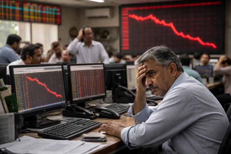 Nifty 50 Index forms risky pattern as foreign investors dump